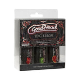 GoodHead - Tingle Drops - Wild Watermelon, Sour Green Apple, Salivating Strawberry - 3 Pack - 1 fl. oz.